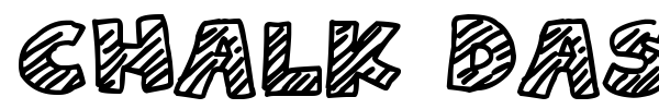 Chalk Dash font preview